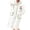 White, variant on Spring Bathrobe for Women Cozy Soft Hooded Robe with Pockets Long Sleeve Lounge Wear White M