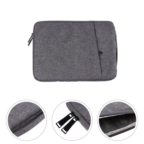 BESTYASH Dark Grey Laptop Carrying Bag 1Pc Lightweight Protective Sleeve Handheld Case for Business Travel and Daily Use