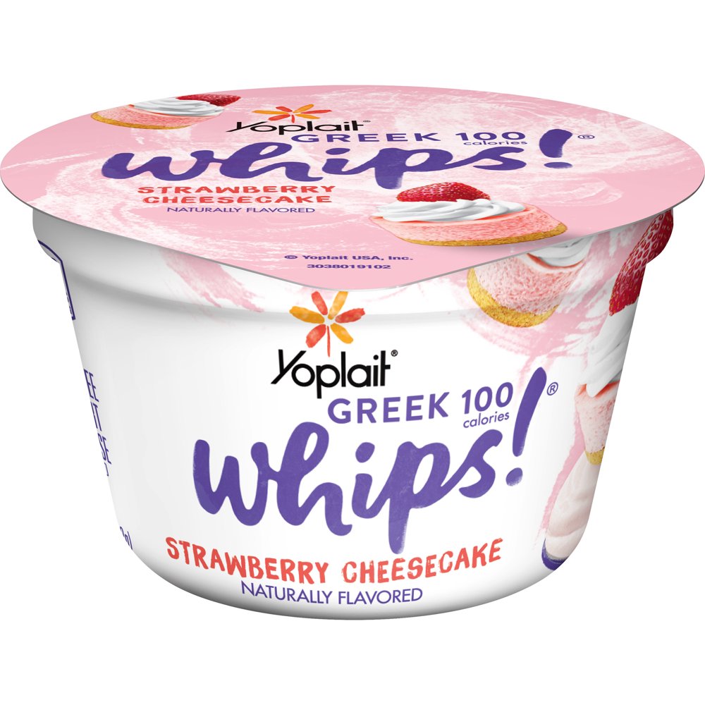 Yoplait Greek 100 Whips Yogurt Strawberry Cheesecake 4oz
