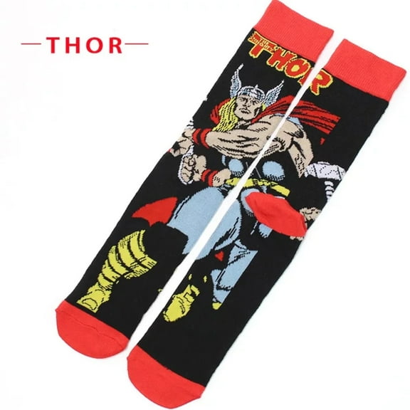 Cartoon Socks, Womens & Mens Fun Novelty Crew Character 360 Degree Artwork Designed Socks