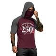 thumbnail image 3 of Homeyce Men's 250 Anniversary USA Shirt Spf UV Upf 50+ Rash Guard Shirt Short Sleeve Lightweight Sun Protection Cooling Hoodies with Face Cover,Green S, 3 of 3