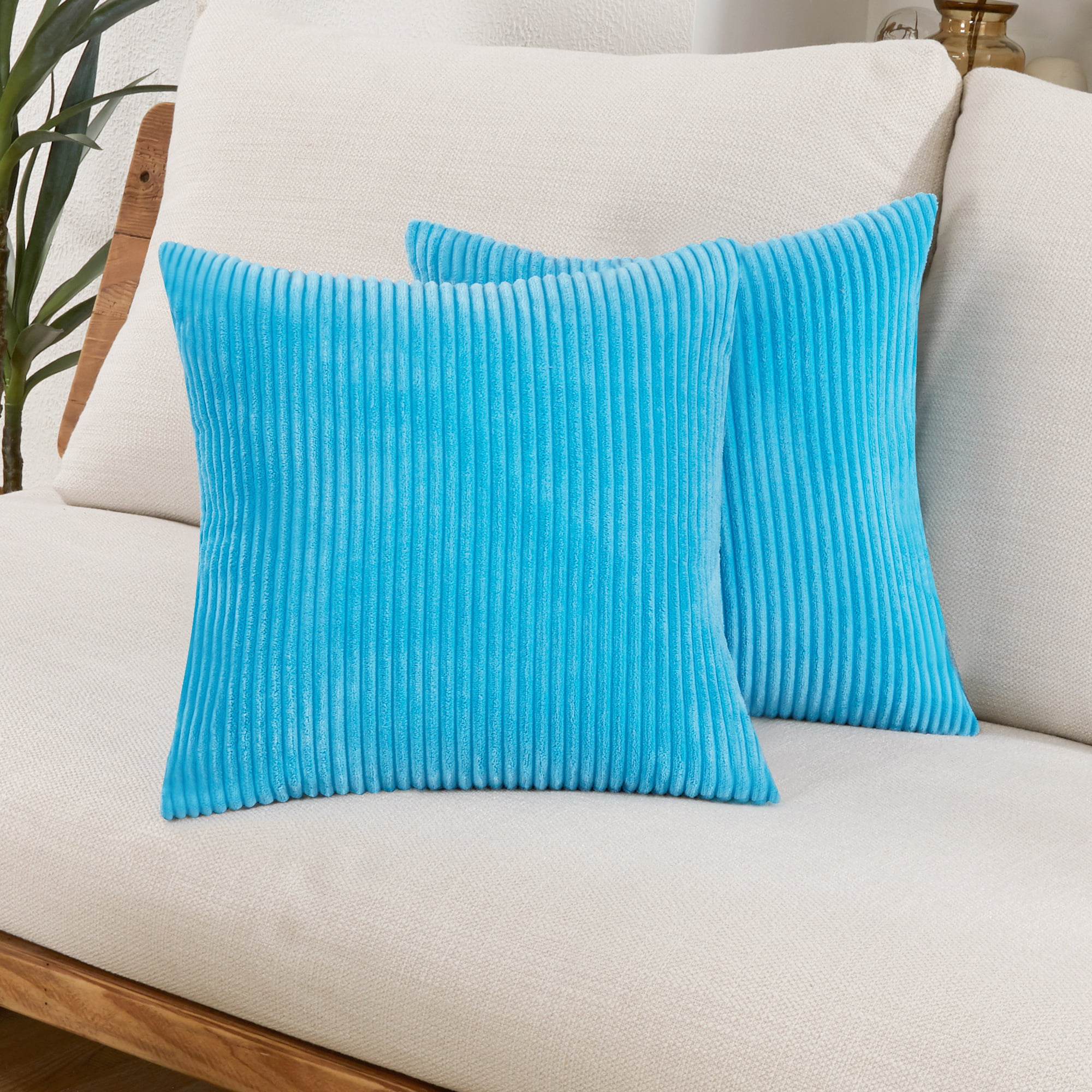 Throw Pillow Home Decor Pillow 45 22x22 Blue Pillow Natural Cover Rug Pillow Turkish Pillow Couch Case Pillow Cover