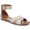 Natural, variant on Naturalizer Womens Sausalito Faux Leather Ankle Strap Flat Sandals