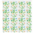 thumbnail image 3 of Ambesonne Flower Shower Curtain, Ladybugs on Chamomiles, 69"Wx84"L, White Green, 3 of 5