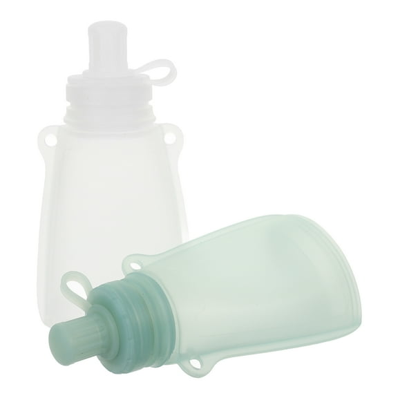 WEUVEB 2-Pack Breastmilk Storage Bags with Assorted Colors, Leak-Proof, Freezer and Fridge Safe, Easy Carry for Outdoor Use