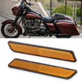 thumbnail image 5 of Pegatinas reflectoras 2 piezas Moto Amarillo Plástico Impermeable Motocicleta Freno Se?al de parada Luz de se?alización Pegatinas reflectantes Kit Seguridad de visibilidad nocturna Ecomeon no, 5 of 5