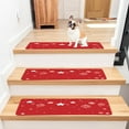 thumbnail image 4 of Uxgjfwu Snowflake Stair Tread Mat, Christmas Themed Step Cover with Non-Slip Backing, Holiday Pattern Staircase Decor for Home, Entryway, 4 of 6
