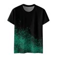 thumbnail image 3 of Gibobby Playera de Manga Corta Casual Suave Camiseta manga corta con cuello redondo y estampado moda informal para mujer(Verde,CH), 3 of 4