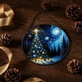 thumbnail image 5 of Fmbmuo Christmas Round Window Hanging , Durable Vintage Suncatcher Decor , For Xmas Tree Wreath Window Holiday Decor, 5 of 7