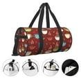 thumbnail image 5 of Haiem Coffee Cups Pattern Gym Bag for Women Men, Waterproof Travel Duffel Bags, Personal Item Travel Bag Weekender Bag with Shoes Compartment & Wet Pocket, 5 of 8