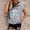 Grey, variant on Womens T Shirts Casual Plus Size Letter Hooded Swea Short Sleeve Loose Blouse Tshirts Top