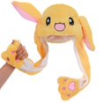thumbnail image 3 of Cute Yellow Bunny Hat with Moving Ears - Fun Plush Rabbit Cap for Women and Girls, 3 of 4