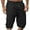M10-Black, variant on Glisme Men Shorts High Waist Loose Fit Straight Leg Solid Color Cargo Shorts Durable Daily Wear Xl Black
