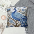 thumbnail image 2 of COMIO  Chinoiserie Pillow Covers,Blue and White Peacock Animal Throw Pillow Covers Decorative Cushion Covers for Couch Car Bedroom Home Pillow Covers, 2 of 5