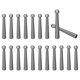 thumbnail image 1 of Consejos para Bolo,Tapas de Extremo Cable de Repuesto Suministros de Corbata Bolo de Aleación 2 Pulgadas de 5 mm de Diámetro para Manualidades DIY Decoración de Ropa C, 1 of 5