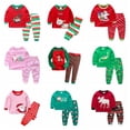 thumbnail image 2 of Conjunto de pijamas de Navidad para niños, ropa de dormir de algodón para bebés, ropa de dormir para niños pequeños, pijama de manga larga, 2 of 4