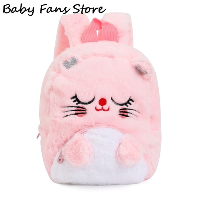 Mochila De felpa de unicornio para niñas, bolsa de libros de dibujos animados suave para niños, mochila escolar Kawaii, bolsa preescolar de animales, Mini mochilas de inviernoPK1Polonia Fivean unisex