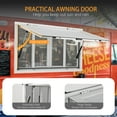 thumbnail image 5 of Garvee 36" x 24" Aluminum Alloy Concession Window for Food Trucks – 4 Sliding Screen Windows, Protective Awning, Drag Hook, and 85-Degree Opening for Mobile Catering and Concession Trailers, 5 of 7