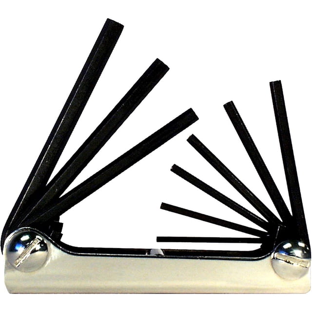 Juego de llaves Eklind Tool 20912 con mango de acero plegable, 9 piezas, SAE