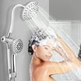 thumbnail image 3 of Costway High Pressure Shower Head Combo Handheld Shower Head & Rainfall Showerhead White, 3 of 10