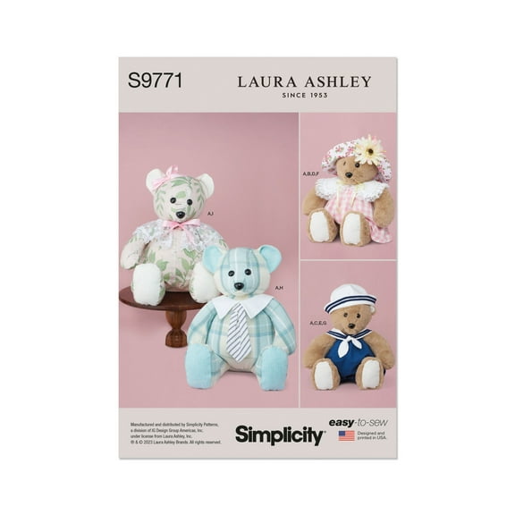 Simplicity Paper Sewing Pattern 9771 - Doll Clothes and Toys