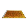 thumbnail image 2 of Ahgly Company Machine Washable Indoor Rectangle Oriental Yellow Traditional Area Rugs, 5' x 7', 2 of 4