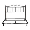 thumbnail image 4 of Hillsdale Furniture Dumont Brushed Charcoal Wood Posts and Scrolled Black Metal Queen Headboard with Bed Frame, 4 of 13