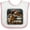 White and Pink, variant on Inktastic Bull Riding Boys or Girls Baby Bib
