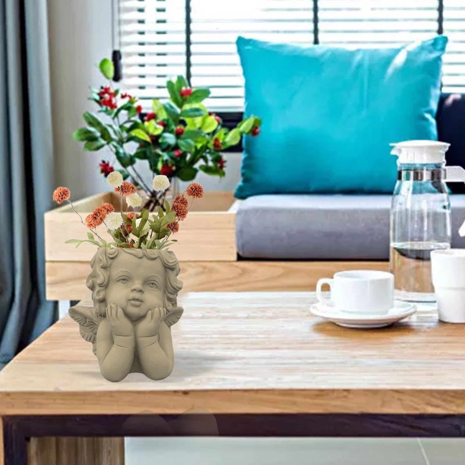 Necvior Succulents Flower Pot Resin Silicone Mold Suitable for Diy Garden Flower Pot