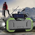 thumbnail image 3 of El más nuevo y práctico altavoz compatible con Bluetooth, manivela Solar de emergencia, Radio meteorológica, cargador tipo batería externa, luz Flash, 3 of 5
