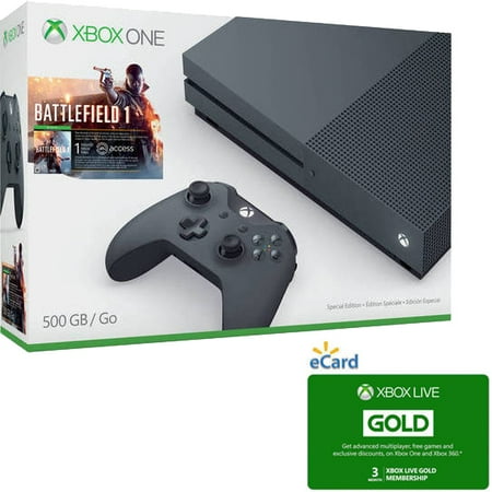 Xbox One S with Your Choice of Xbox Live Gaming Cards