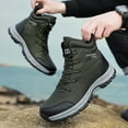 thumbnail image 4 of Mens Shoes,Outdoor Adventure Footwear Non Athletic Sport Shoes Lace Up Mountaineering Running Sneakers,Shoes for Men,Army Green,12.5, 4 of 6