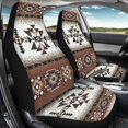 thumbnail image 3 of Renewold Car Seat Covers Set 2 PCS Universal Soft Car Seat Protection Auto Interior Accessories Decor for Men Women, Southwest American Tribal Dark Brown, 3 of 7