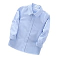 thumbnail image 4 of LYHaoo Boys' Long Sleeve Solid Color Dress Shirt Kids Casual Button Down Shirts Classic School Uniform,Sizes 15-16 Years, 4 of 4