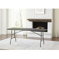 Cosco 6 Foot Centerfold Folding Table, Black