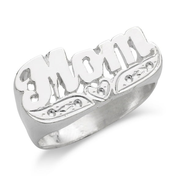 Mom Ring .925 Sterling Silver