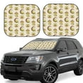 thumbnail image 2 of Uemuo Frogs Printed 2 PCS Car Windshield Sun Shade, Auto Sun Heat and UV Rays Blocker, Foldable Automotive Front Window Sunshade Protector, 2 of 7