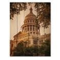 thumbnail image 3 of Designart "Texas Architectural Heritage Lone Star Legacy" Texas Print on Natural Pine Wood, 3 of 5