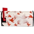 thumbnail image 5 of Coolnut Mailbox Cover Red Koi Pattern Post Mail Box Cover Magnetic Mail Wraps Cover Standard Size 20.7" L x 18" W, 5 of 5