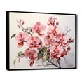 thumbnail image 2 of Designart "Orchids In Minimalistic Dream II" Orchids Floater Framed Wall Art Prints, 2 of 5