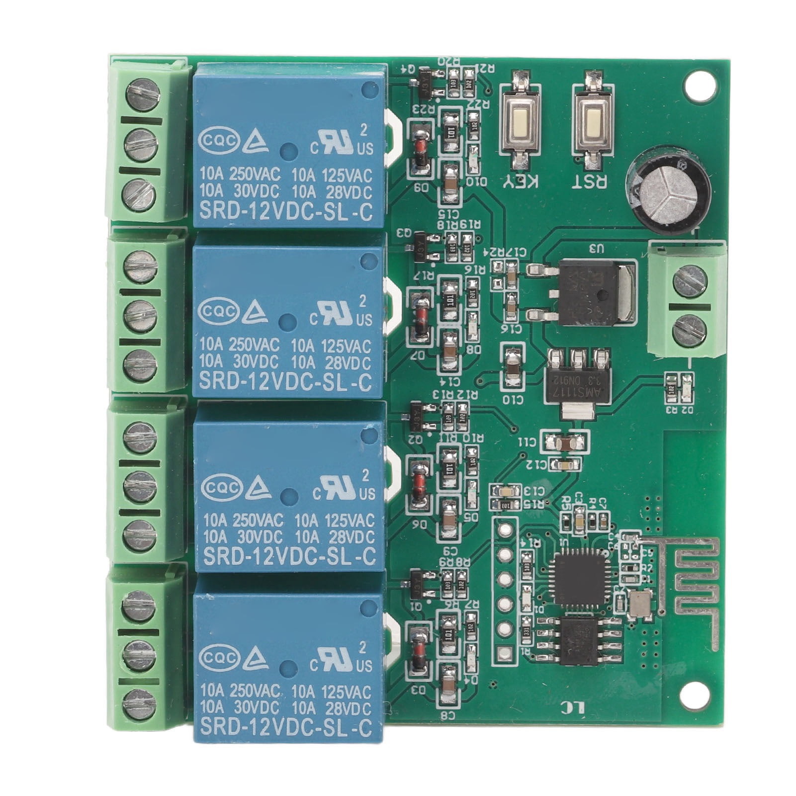 Relay Board, 2 Working Methods Power Off Memory ESP8266 4 Channel Relay ...