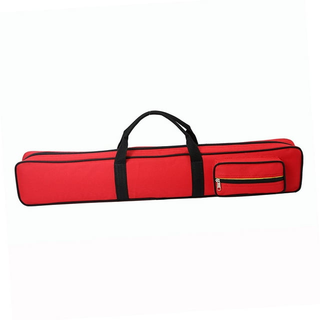 Youkk Pool Cue Case Snooker Pool Cue Bag Container Portable Anti Scratch Carry Bag Black Red 85x18x7cm