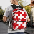 thumbnail image 6 of Honeii Red Cross 1 Print School Backpack,Casual Lightweight Travel Rucksack Daypack,Backpacks for College High, 6 of 6