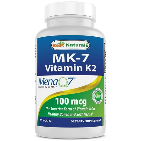 Best Naturals MK-7 Vitamin K2 100 mcg 60 Vcaps