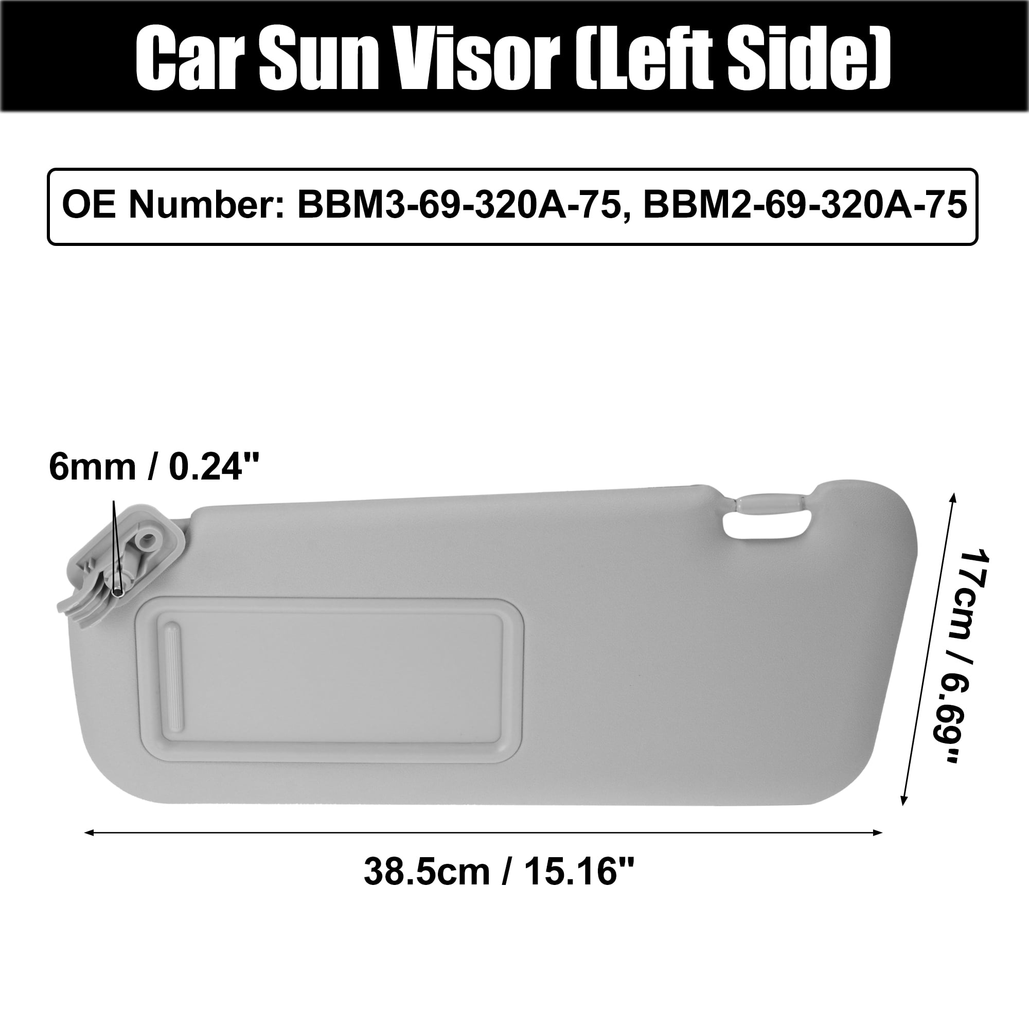 2013 mazda 3 driver on sale side sun visor