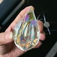 thumbnail image 2 of EOEMY 75mm Aurora Ab Longan Crystal Feng Shui Faceted Prism Hanging Suncatcher Pendant, 2 of 8