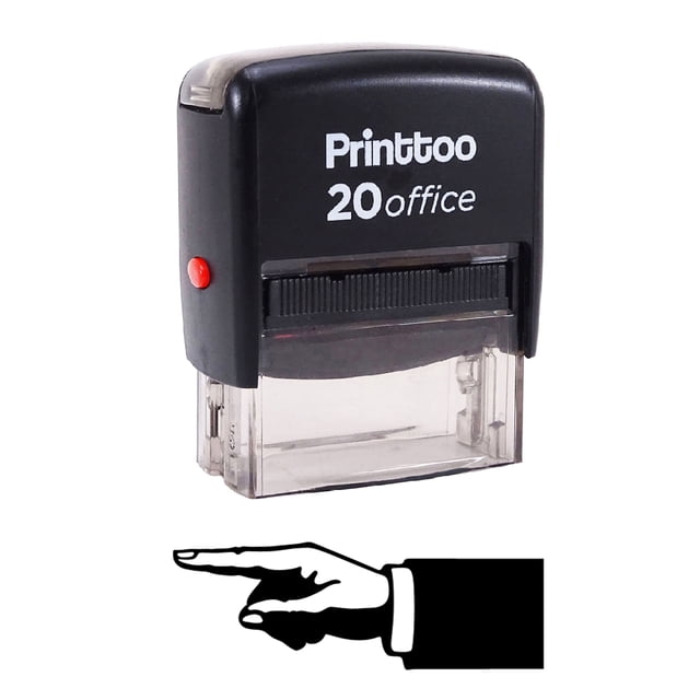 Printtoo ARROW RIGHT Self Inking Rubber Stamp Office Stationary Custom Stamp-Black