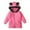 Pink, variant on Edvintorg 12M-6Y Toddler Winter Clothes Jacket for Kids Boys Girls Fashion Cute Solid Color Keep Warm Zipper Bear Ear Hooded Jacket Coat Children's Clothing