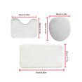 thumbnail image 3 of Wosthever Cortina de ducha de baño impermeable: juego de cortina de ducha moderno y cómodo para baño Cortina de ducha impermeable Juegos de accesorios de baño 3 juegos 45*75, 3 of 6