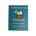 thumbnail image 1 of Christmas Resin Pocket Hug Greeting Cards Festive Thank You Cards For Holiday, 1 of 3